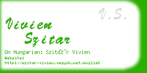 vivien szitar business card